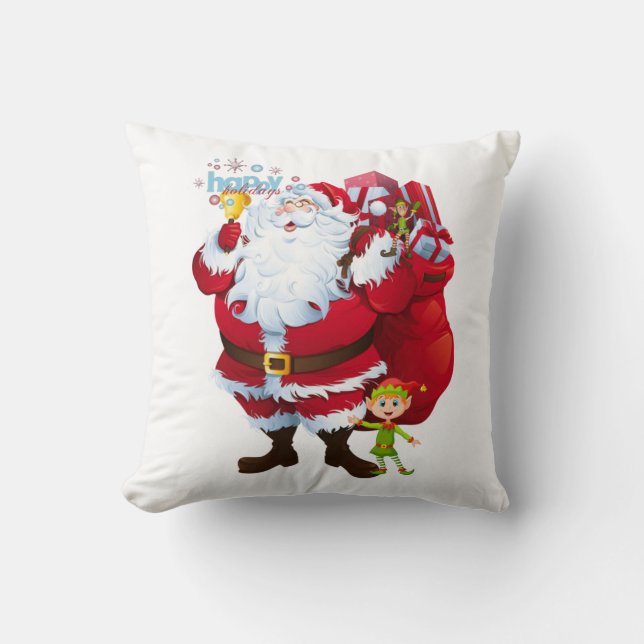 Kerst Kussen Santa (Voorkant)