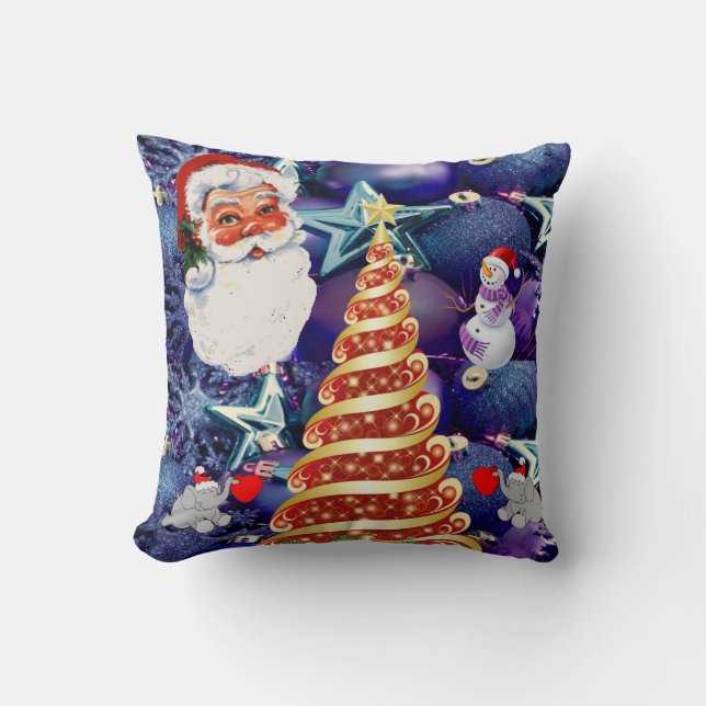 Kerst Kussen Santa (Voorkant)