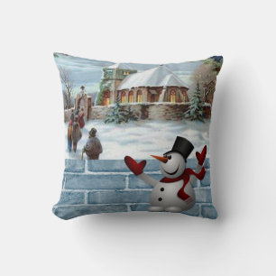 Kerst Kussen Sneeuwman