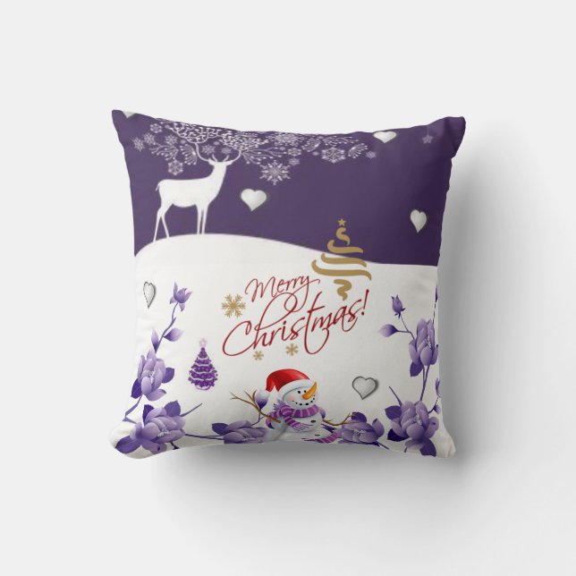 Kerst Kussen Sneeuwman (Voorkant)