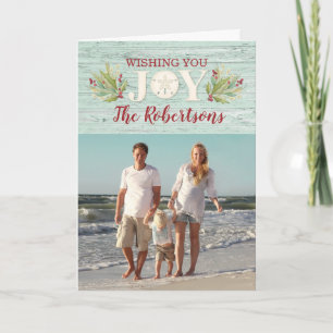 Kerst Kust Joy Zand Dollar Vakantiefoto Kaart