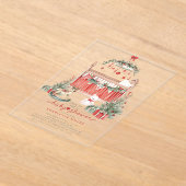 Kerst Kwekerij Acryl Baby shower Uitnodigen Acryl Uitnodigingen (Laagn)