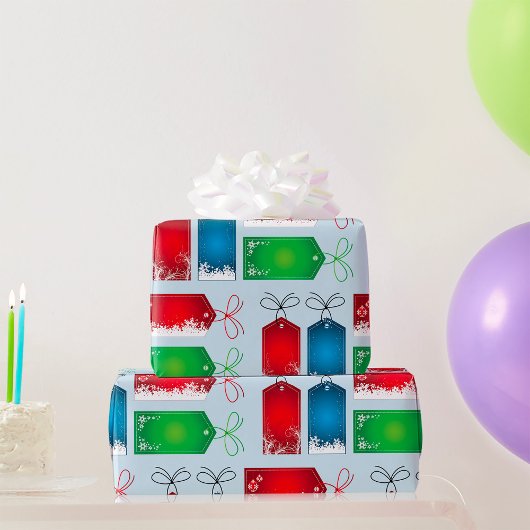 Kerst Labels Inpakpapier