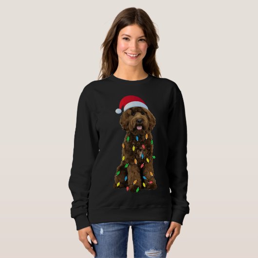 Kerst Labradoodle Trui (Voorkant volledig)