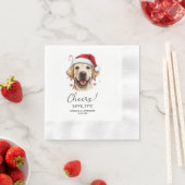 Kerst Labrador Hond Gepersonaliseerde Proost Servet (Insitu)