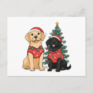 Kerst Labrador Retriever Honden Feestdagenkaart