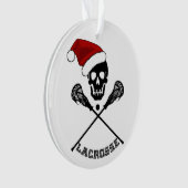 Kerst Lacrosse Sticks Ornament (voorkant)