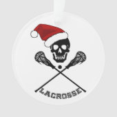 Kerst Lacrosse Sticks Ornament (voorkant)