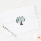 Kerst Lam Sticker (Envelop)