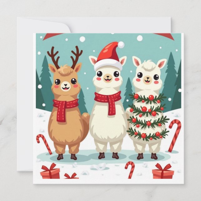 Kerst Lama's Parade  (Voorkant)