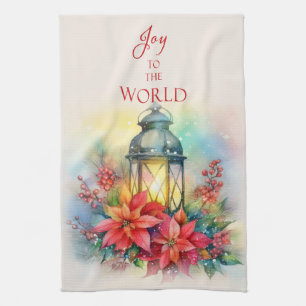 Kerst Lantaarn Keuken Handdoek