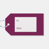 Kerst Leary the Pig Cadeaulabel (Achterkant Horizontaal)