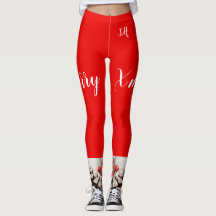 Kerst leggings High Waisted Capris, sport