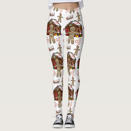 Kerst Leggings Peperkoek Man (Voorkant)