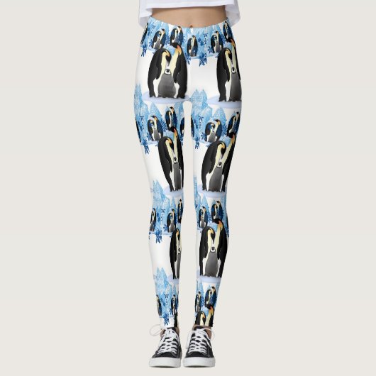 Kerst Leggings Pinguïn (Voorkant)