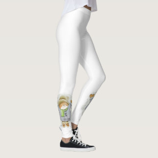 Kerst Leggings, Teddybeer Leggings
