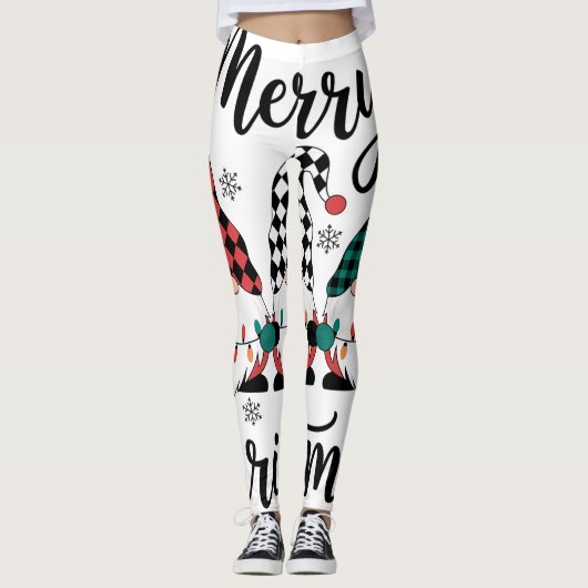 ‎ kerst leggings voor vrouwen (Voorkant)