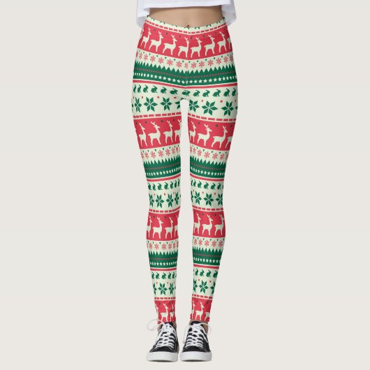 Kerst Leggins Leggings (Voorkant)