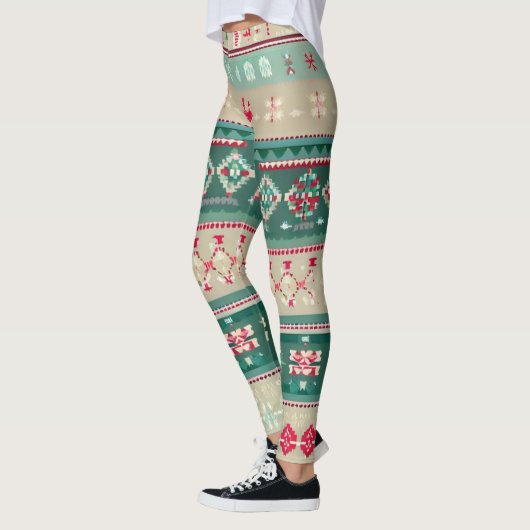 Kerst lelijke trui 2 leggings (Links)