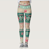 Kerst lelijke trui 2 leggings (Voorkant)