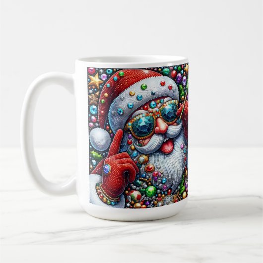 Kerst lelijke trui ontwerp koffiemok (Links)