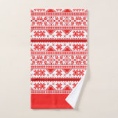 Kerst lelijke trui Scandinavische patroon Bad Handdoek (Handdoek)