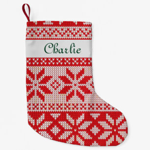 Kerst lelijke trui thema aangepaste naam kleine kerstsok