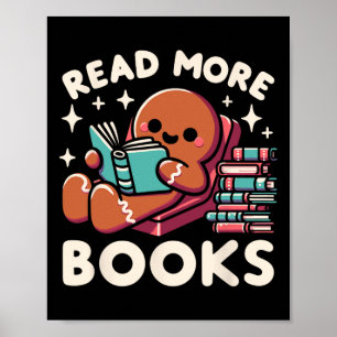 Kerst Leraar Lees Meer Boeken Pret Vrouwen Poster