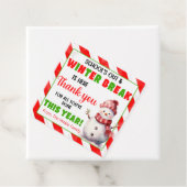 Kerst Leraar Waardering Bedankjes Labels (In situ)