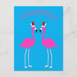 Kerst Lesbian Flamingos Flamingo Belles Briefkaart