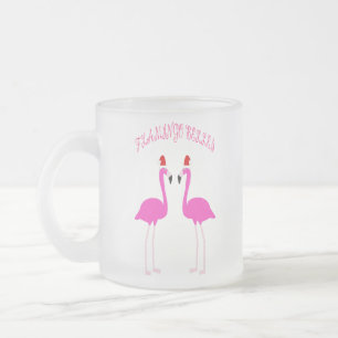 Kerst Lesbian Flamingos Flamingo Belles Matglas Koffiemok