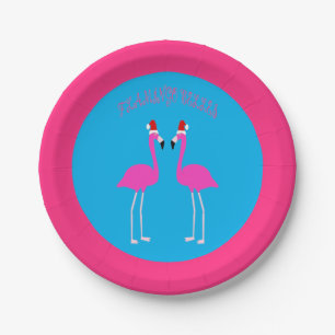 Kerst Lesbian Flamingos Flamingo Belles Papieren Bordje