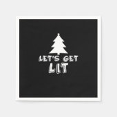 Kerst Let's Get Lit Classic Servet (Voorkant)