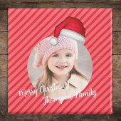 Kerst Leuke Foto Santa Hoed Whimsical Magneet