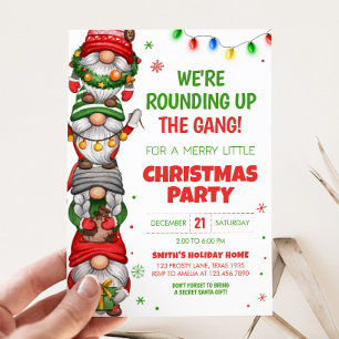 Kerst Leuke Gnomes Kerstfeest Kaart