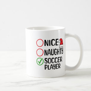Kerst Leuke Naughty Soccer Speler Kerstlijst Koffiemok