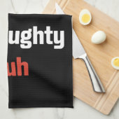 Kerst Leuke Stoute Bruh Grappige Kerstlijst Theedoek (Quarter Fold)