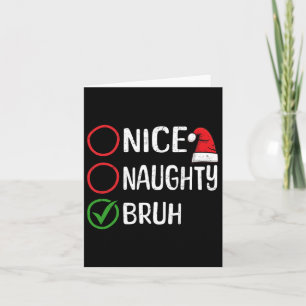 Kerst Leuke Stoute Bruh Kerst Kerstlijst Sa Kaart