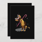 kerst licht chihuahua bedankkaart (Voorkant / Achterkant)