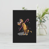 kerst licht chihuahua bedankkaart (Staand voorkant)