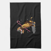 kerst licht chihuahua theedoek (Verticaal)