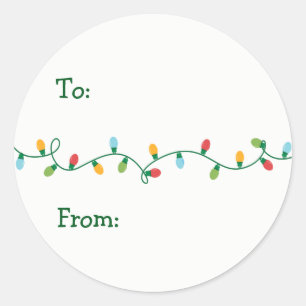 Kerst Lichten Gift Sticker #HolidayZ