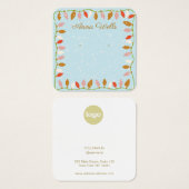 Kerst LIghts Logo Oorbel Display Kaart (Voorkant /achterkant)