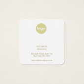 Kerst LIghts Logo Oorbel Display Kaart (Achterkant)