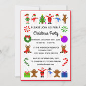 Kerst Lijst #3 Uitnodiging Kaart (Voorkant)