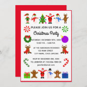 Kerst Lijst #3 Uitnodiging Kaart (Voorkant / Achterkant)