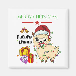 Kerst Llama Magneet