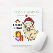 Kerst Llama Muismat (Met muis)