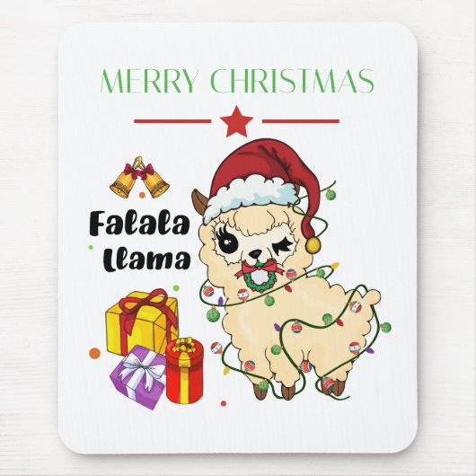 Kerst Llama Muismat (Voorkant)