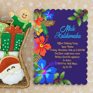 Kerst Luau Kantoorfeest Mele Kalikimaka Feestdagenkaart